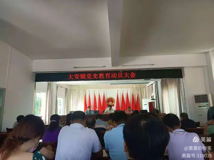 大安镇中心幼儿园党支部开展党史学习教育系列活动情况报告
